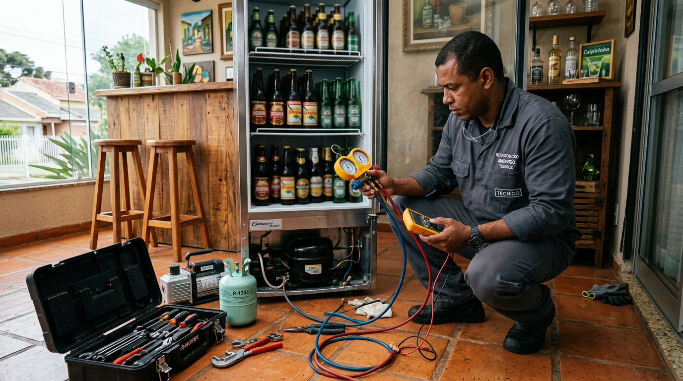 Técnico de refrigeração comercial perto de mim em Uberlândia‑MG