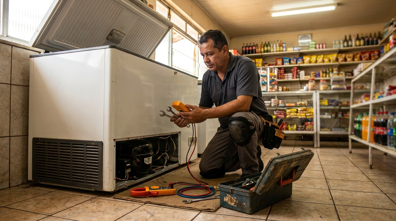 Técnico de freezer perto de mim em Uberlândia‑MG